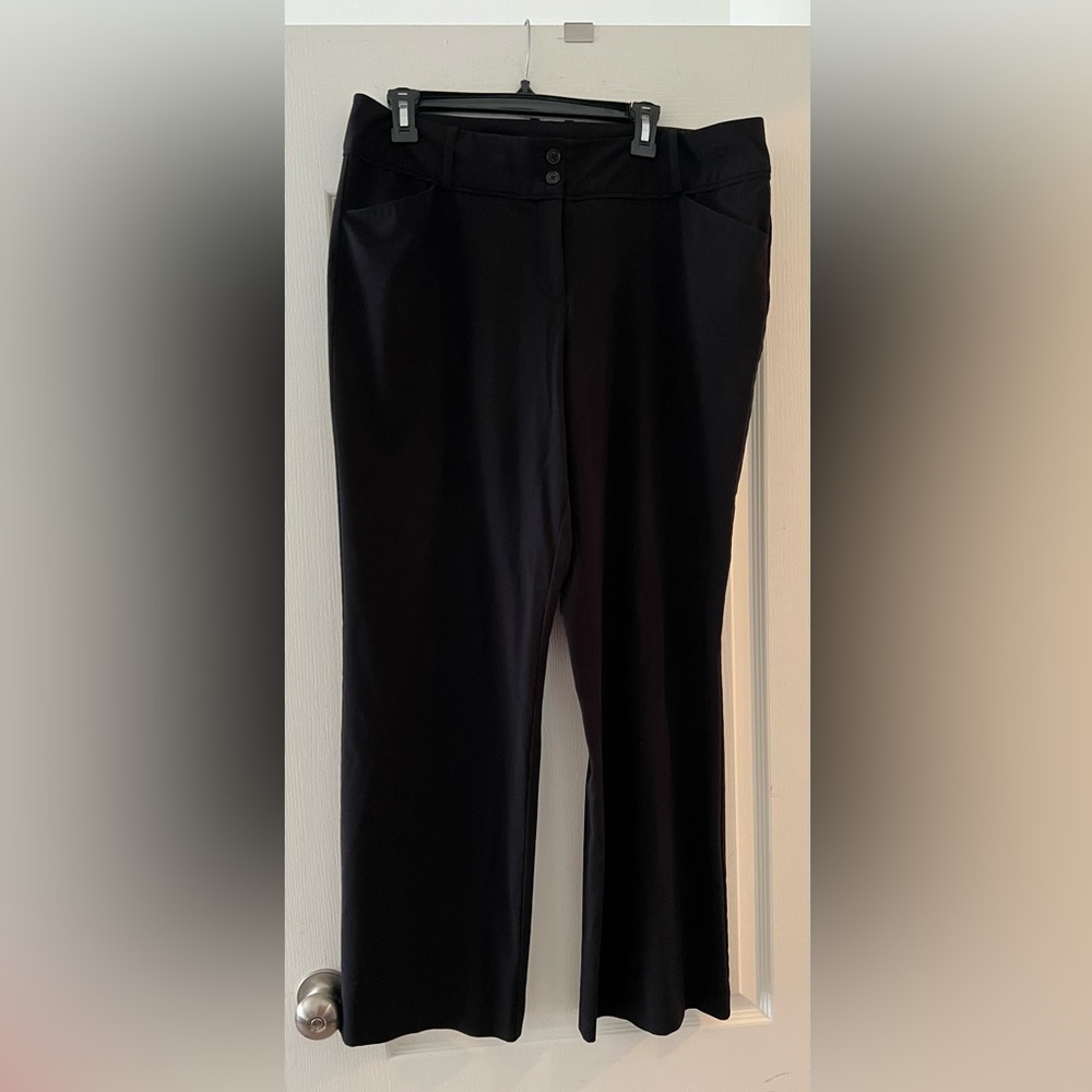 Worthington Womens Elegant Black Dress Pants